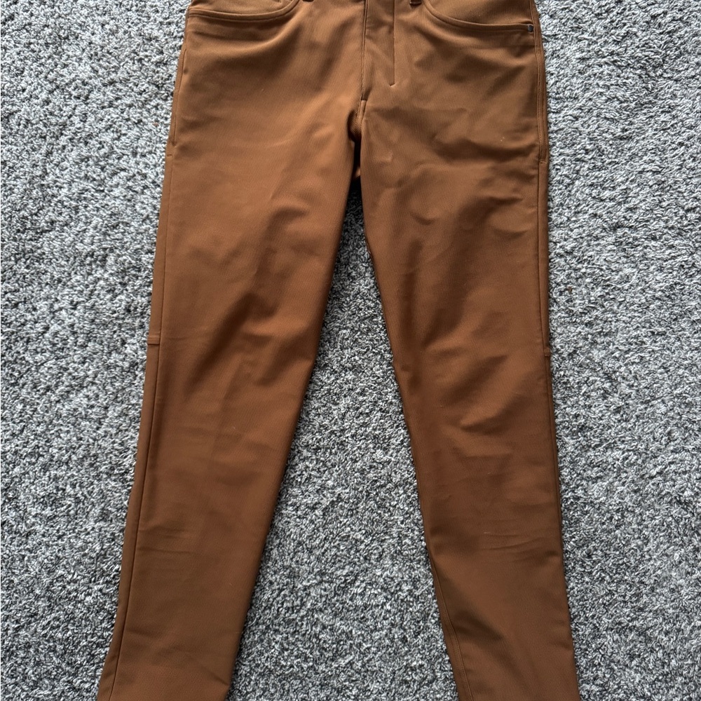 Lululemon ABC Slim Fit *Cord Tan Pants: 28x30